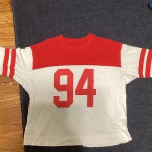 Old Navy Red and White Kids Tee
